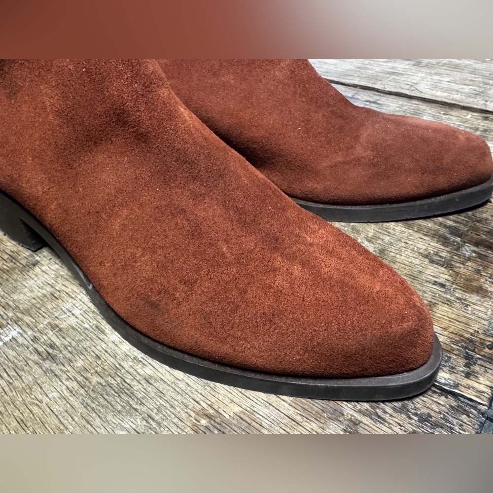 Aquatalia Rich Brown Suede Ankle Booties - Picture 5 of 5
